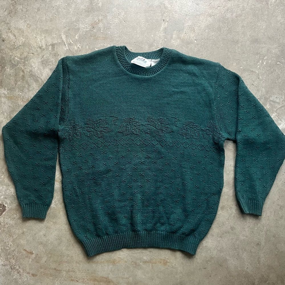 Vintage oversized green sweater Medium